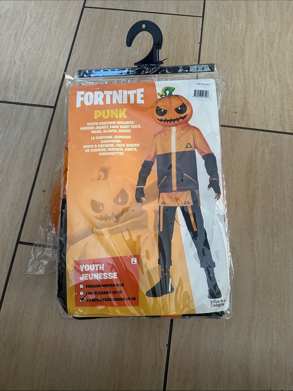 InSpirit Designs Fortnite Punk Youth Crossplay, Halloween Costume